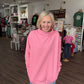 Spring Fling Mock Neck- Pink