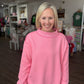 Spring Fling Mock Neck- Pink