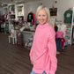 Spring Fling Mock Neck- Pink