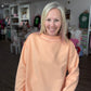 Spring Fling Mock Neck- Peach