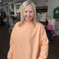 Spring Fling Mock Neck- Peach