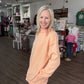 Spring Fling Mock Neck- Peach