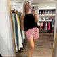 Red Gingham Check Shorts