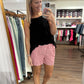Red Gingham Check Shorts