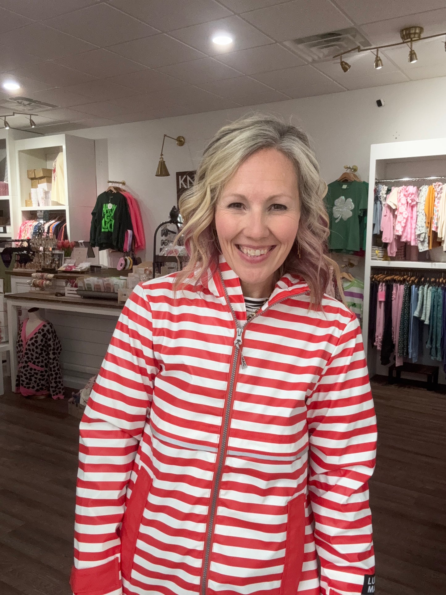 Cherry Drizzle Rain Jacket
