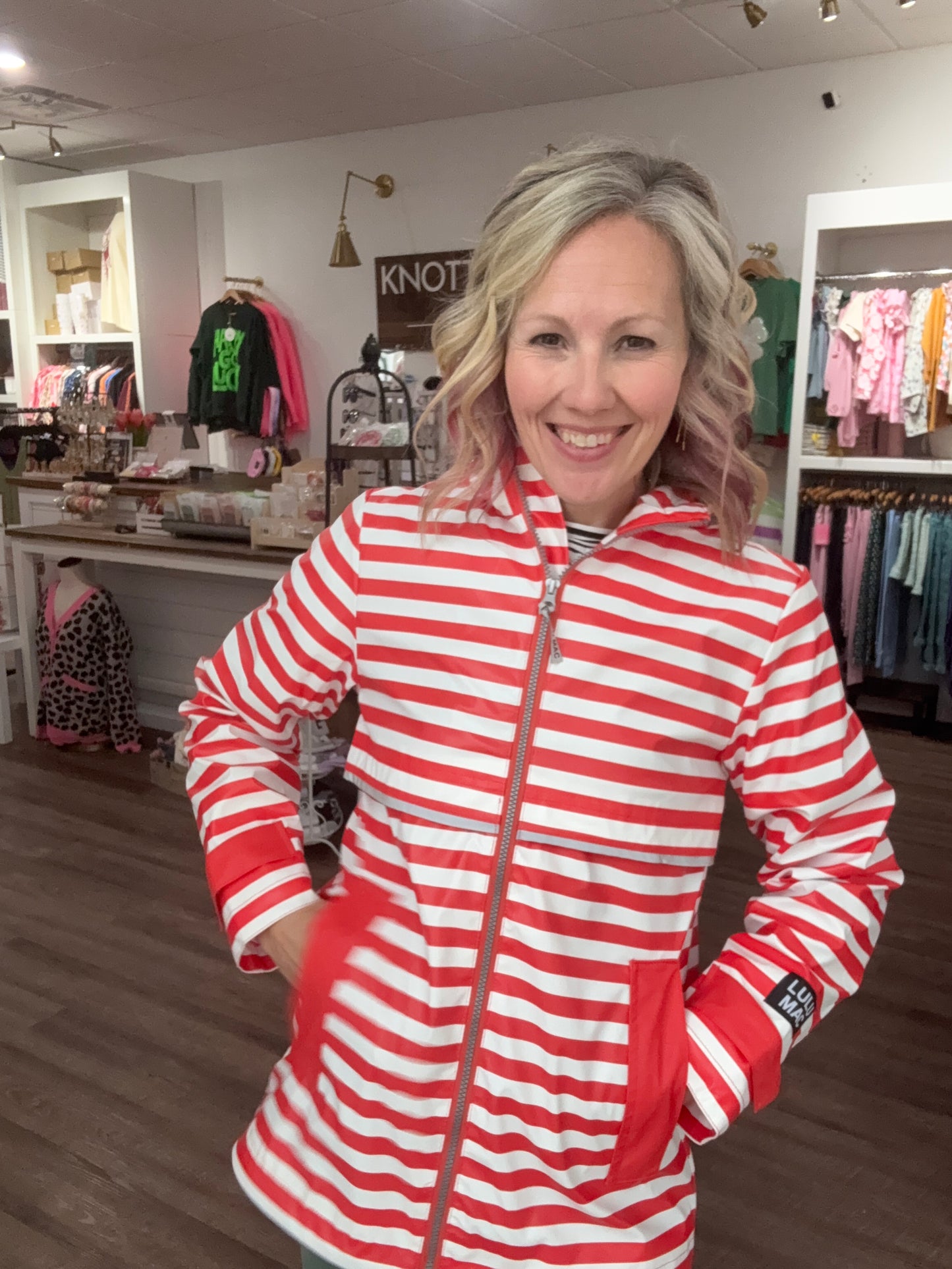 Cherry Drizzle Rain Jacket