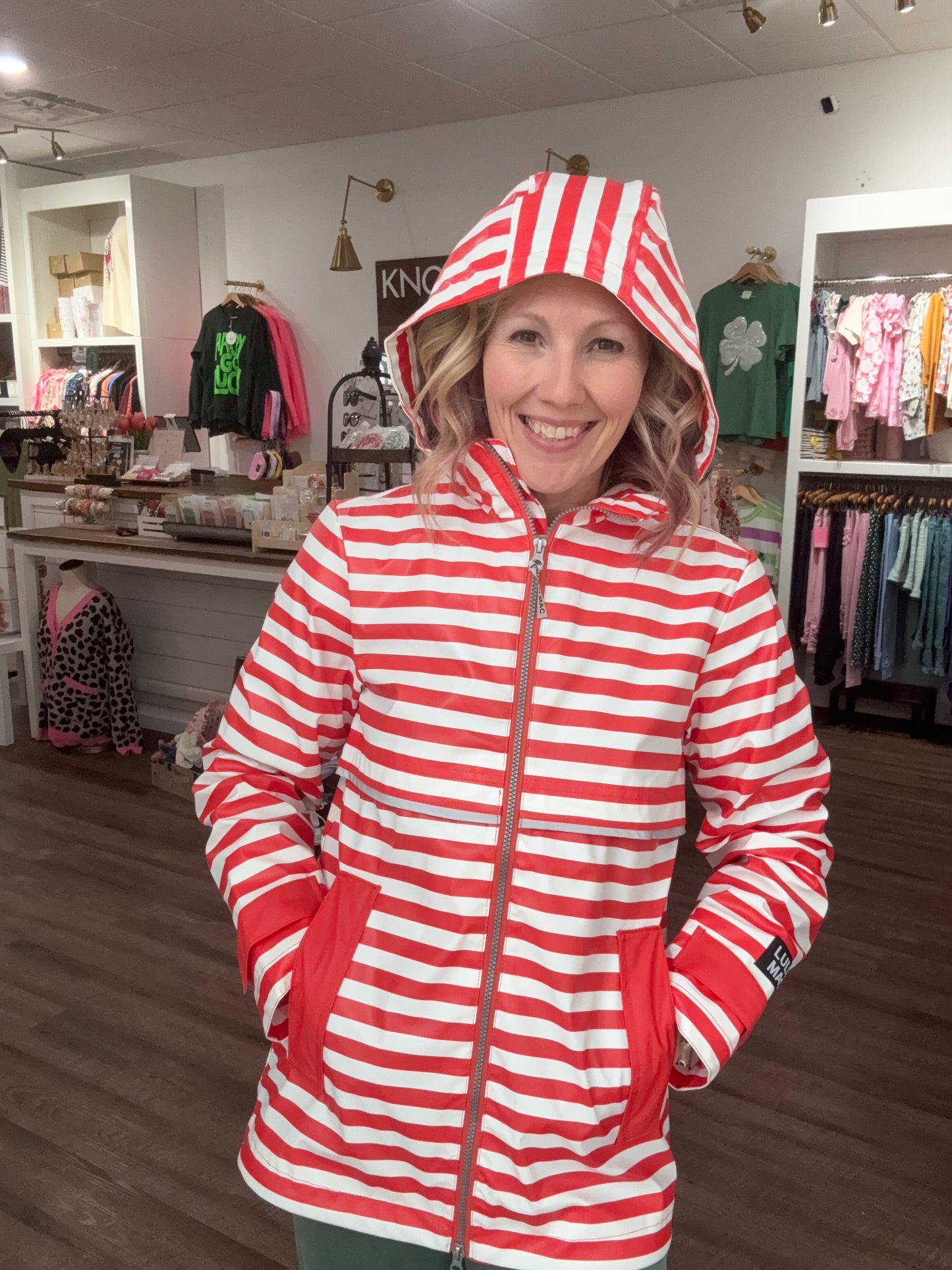 Cherry Drizzle Rain Jacket