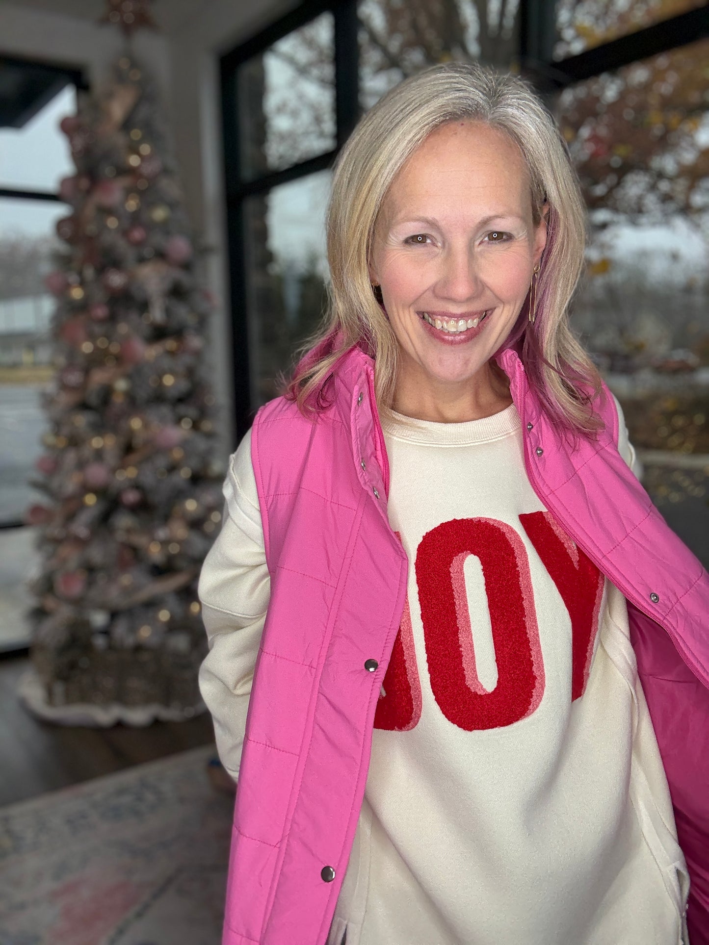 Summit Puffer Vest- Pink