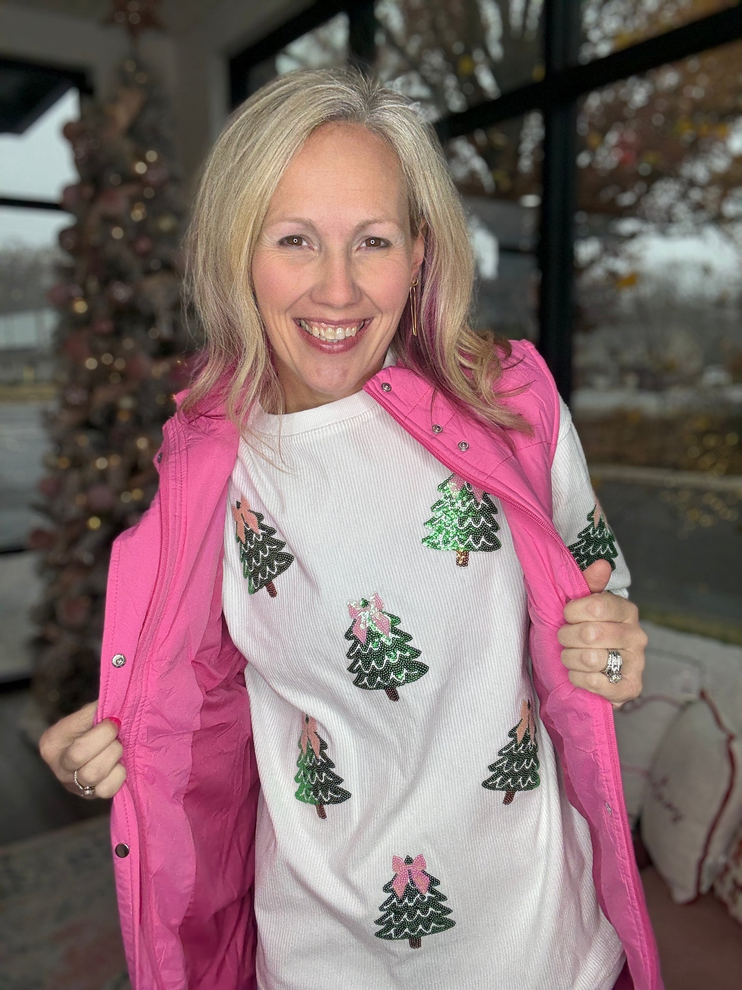 Summit Puffer Vest- Pink