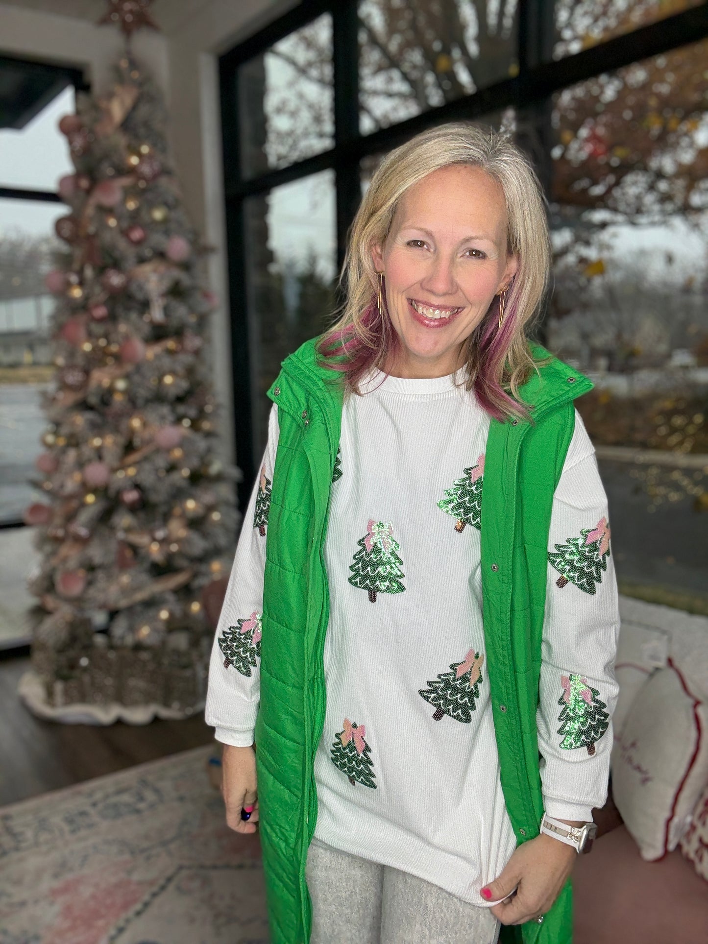 Summit Puffer Vest- Green