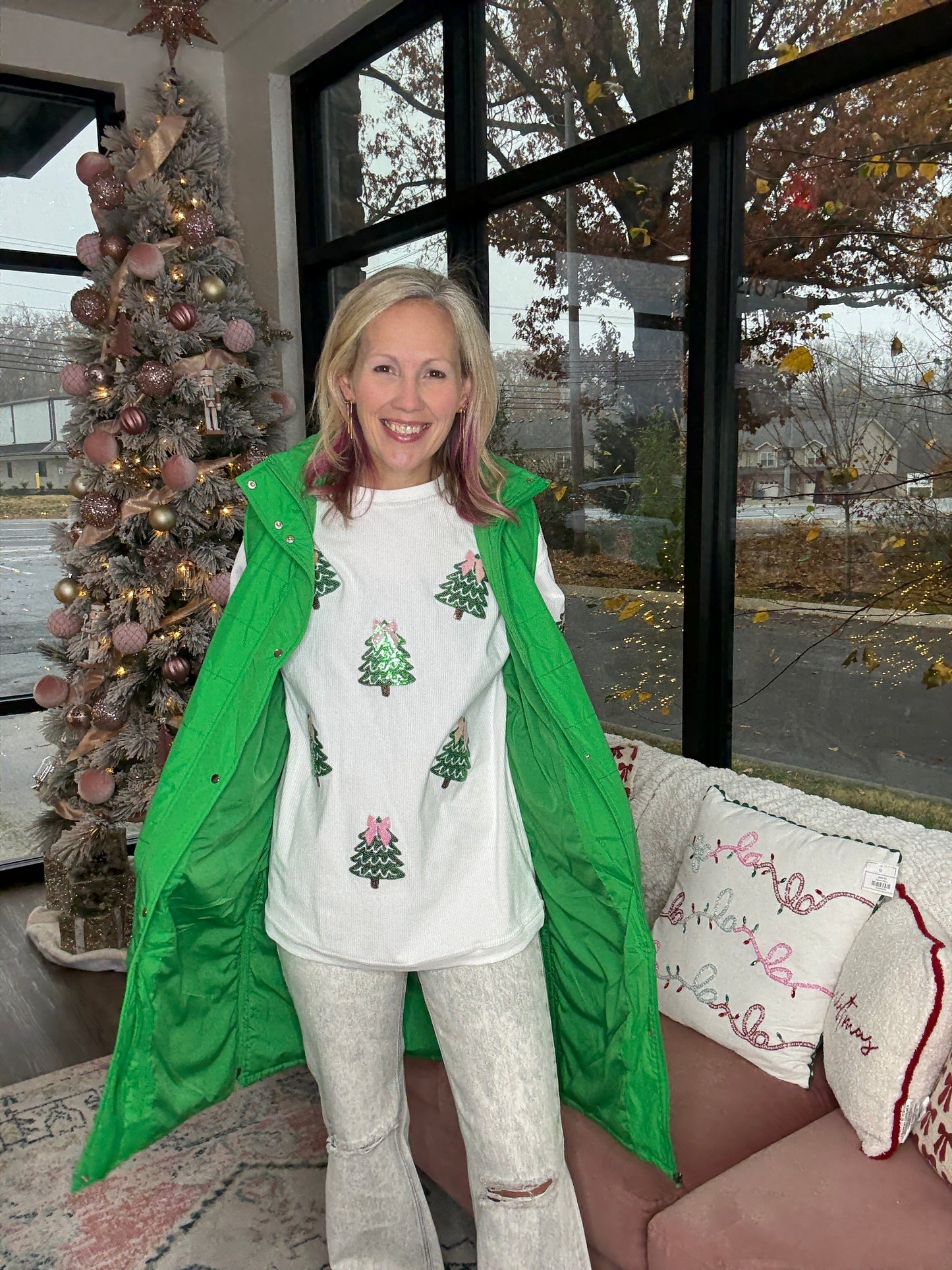 Summit Puffer Vest- Green