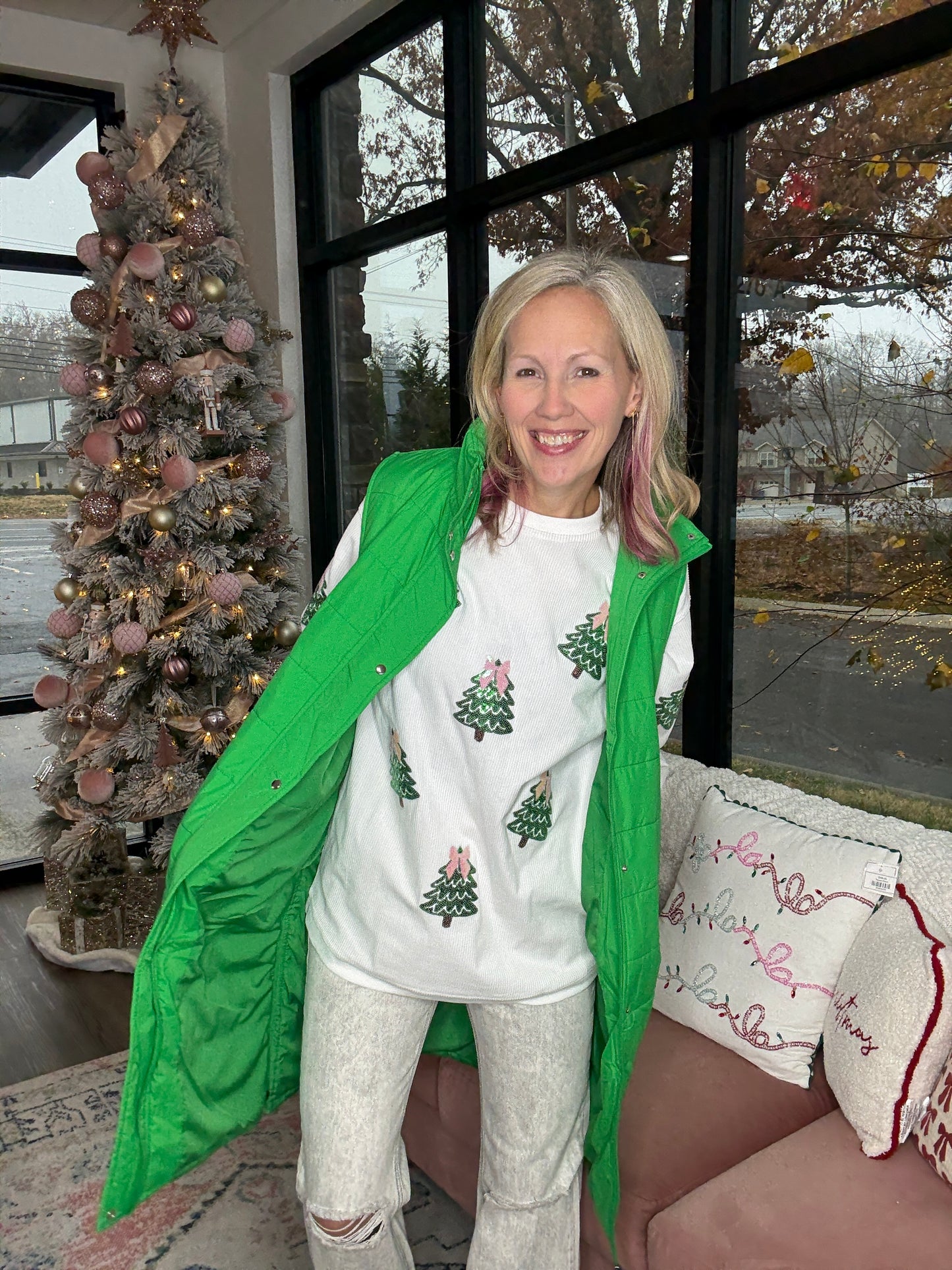 Summit Puffer Vest- Green