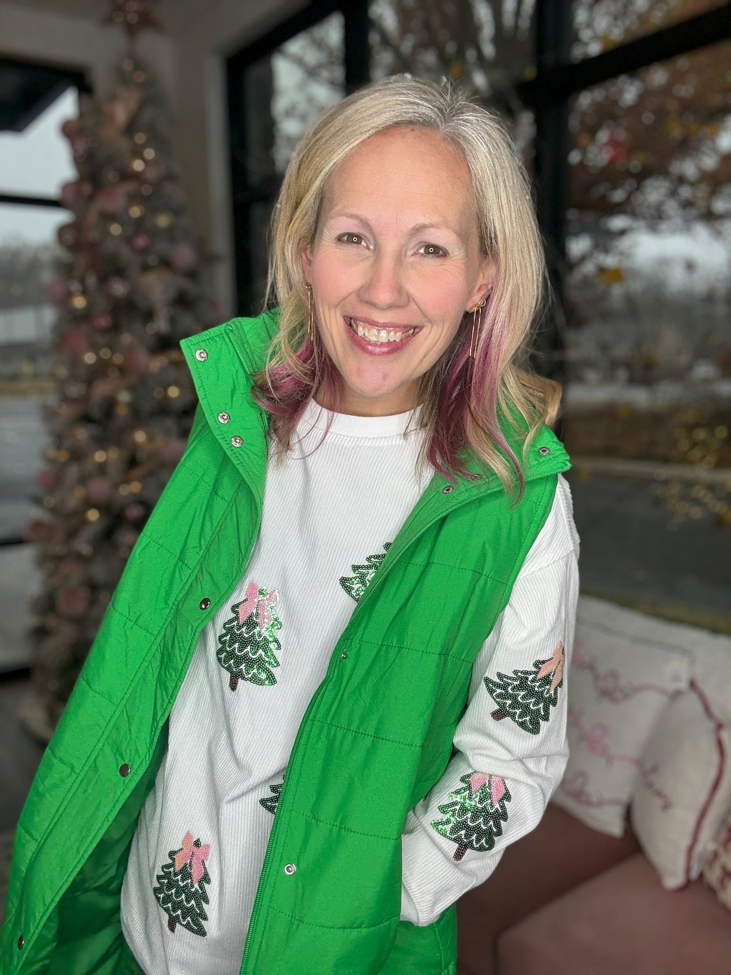 Summit Puffer Vest- Green