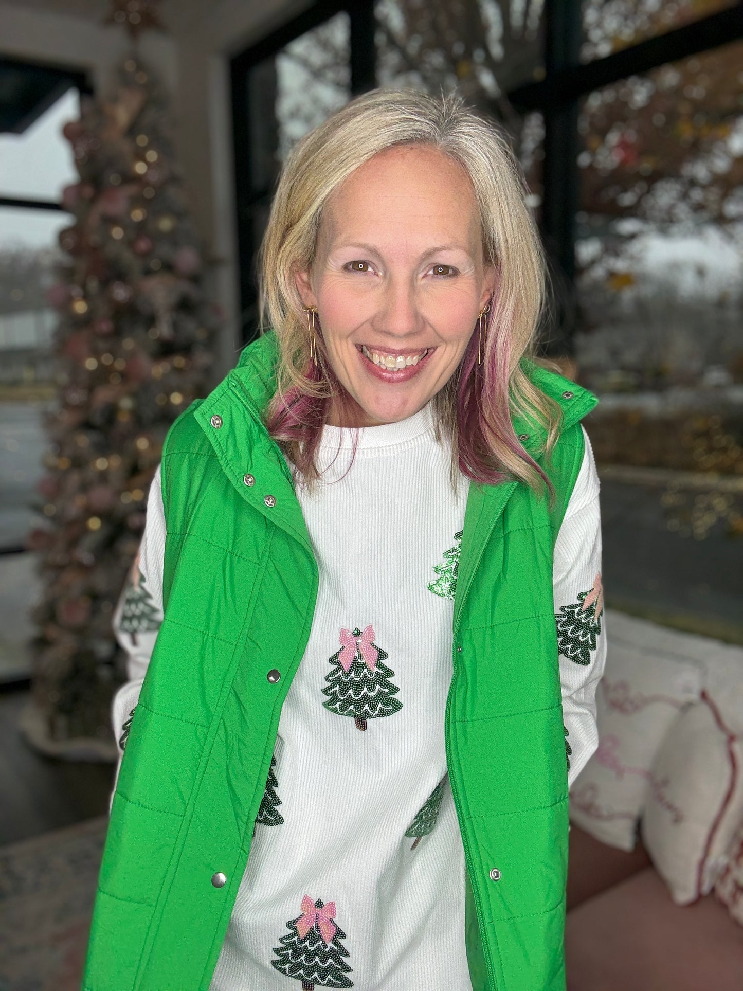 Summit Puffer Vest- Green