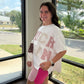 Waffle Shorts 2 Tone Pink