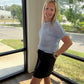 Jet Set Scuba Skort-Black