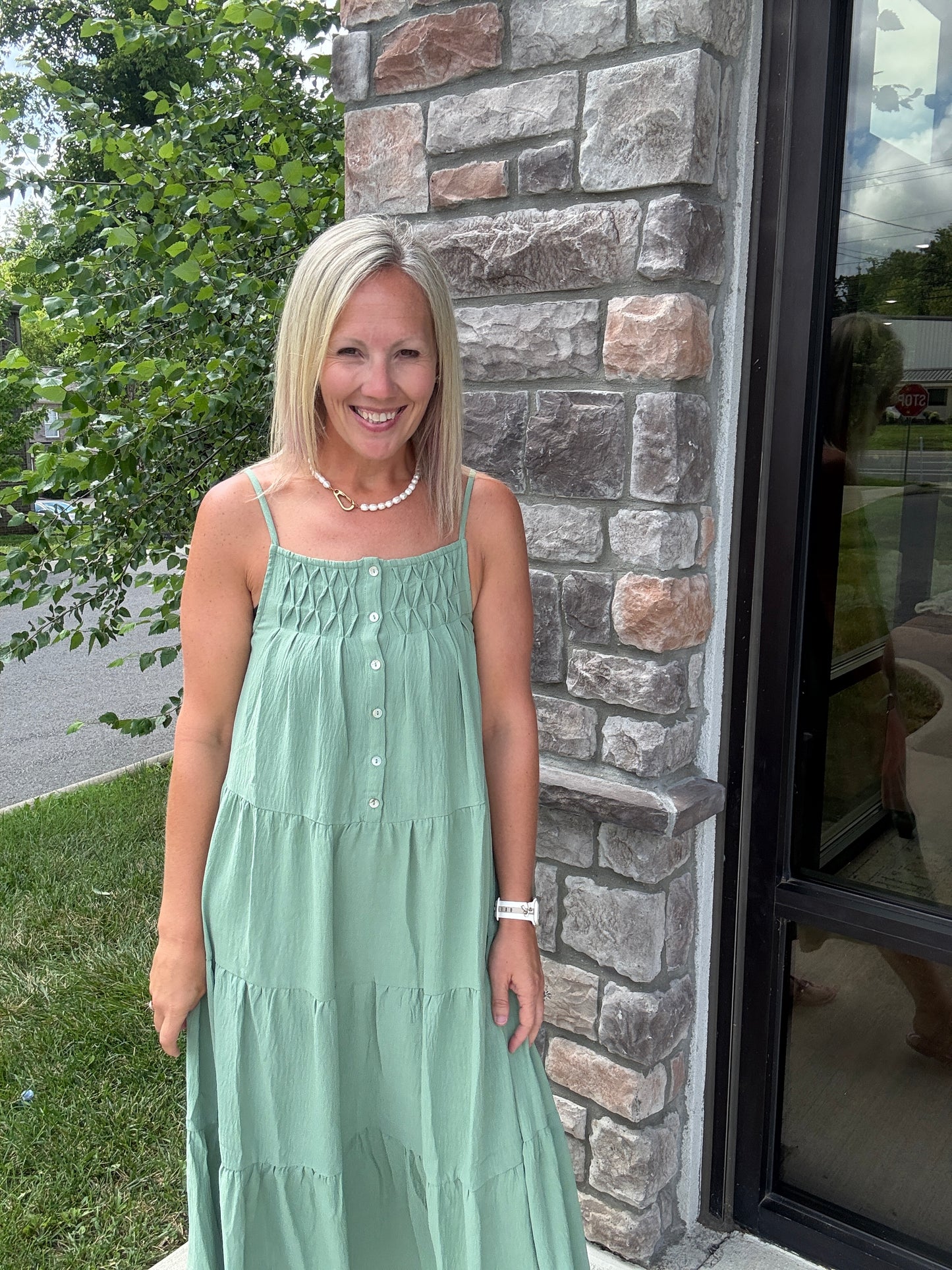 Sage in Bloom Dress