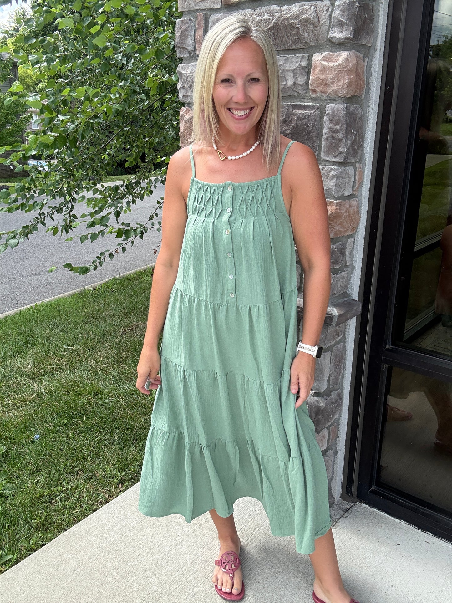 Sage in Bloom Dress