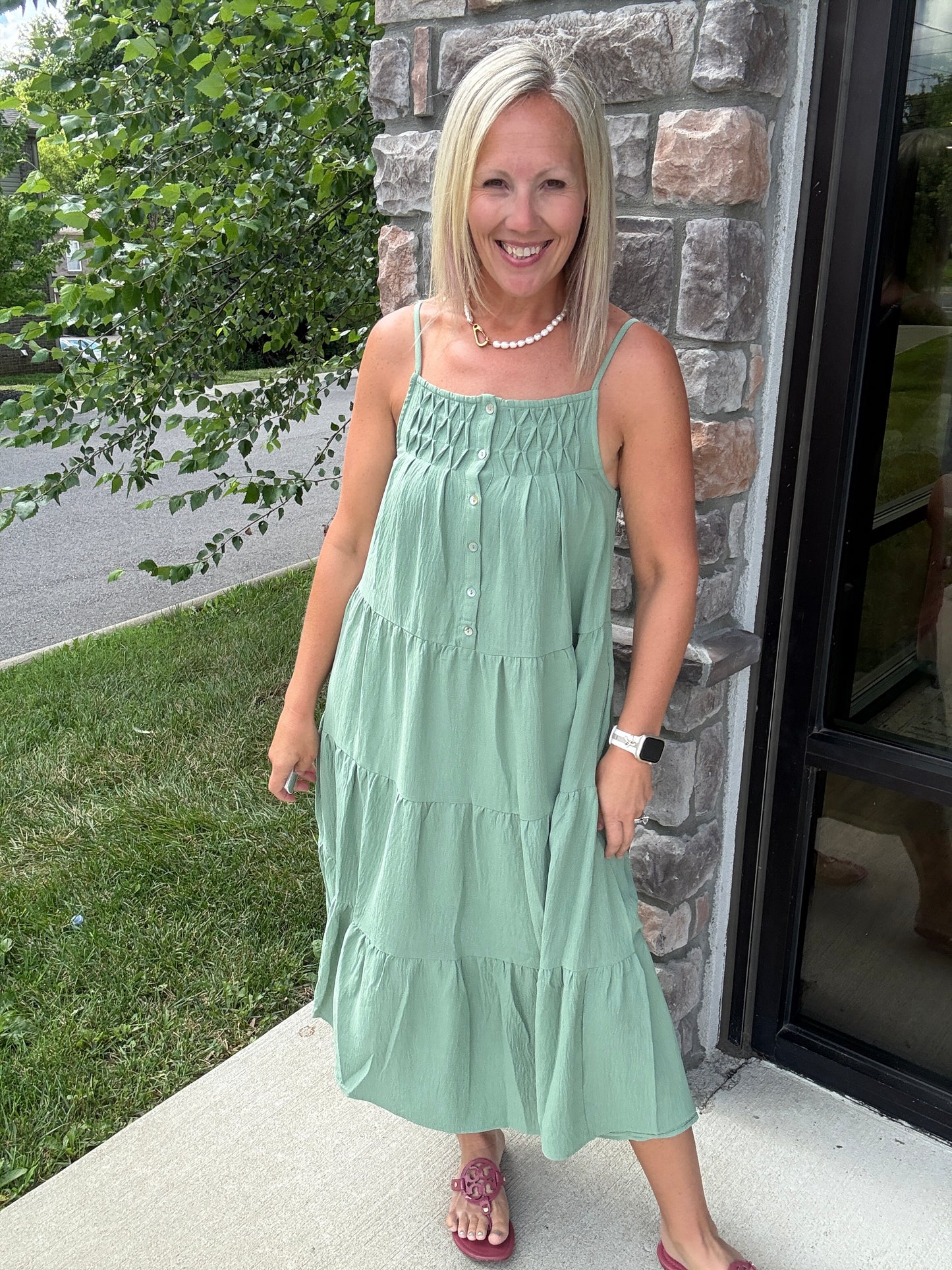 Sage in Bloom Dress