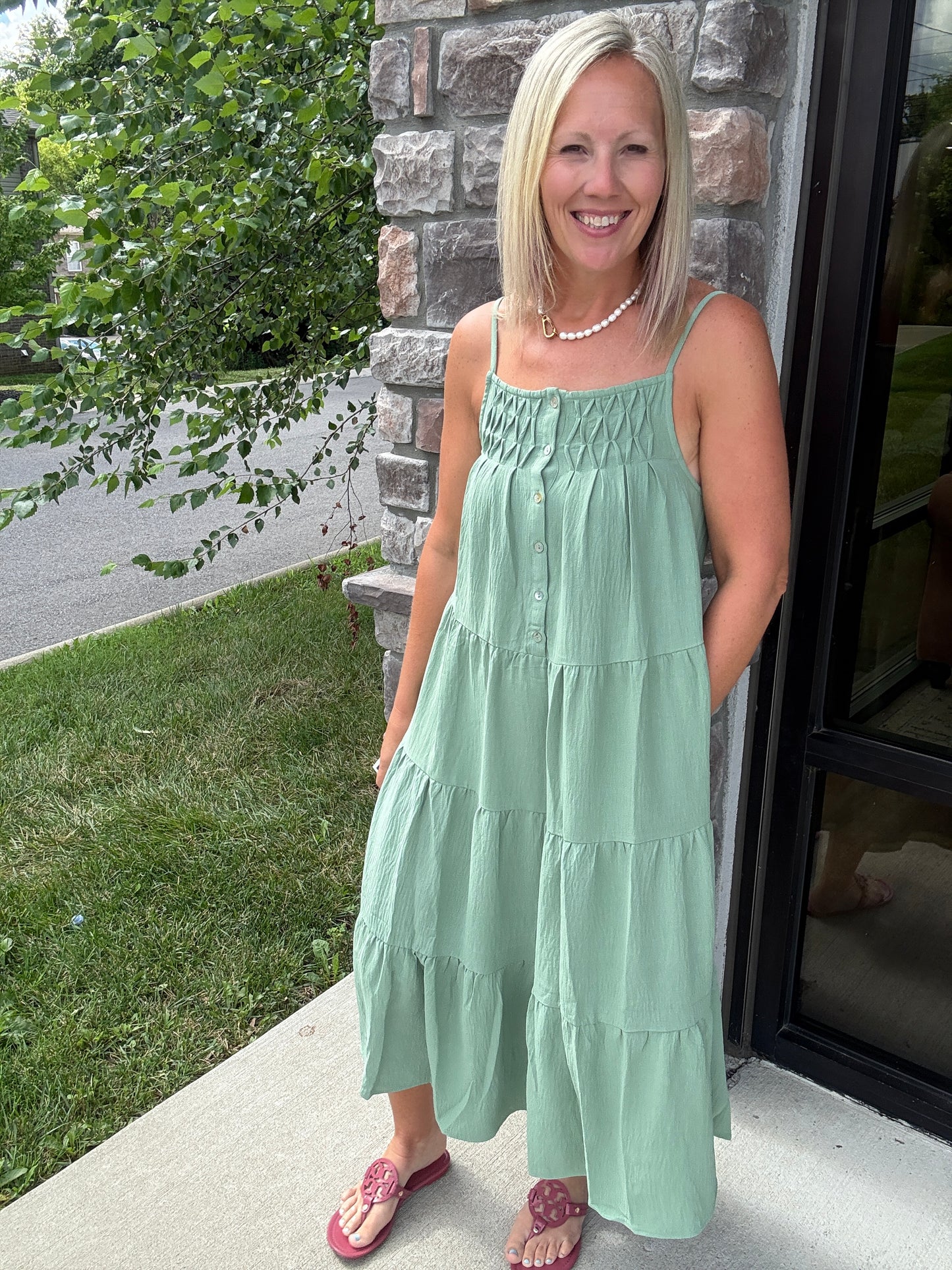 Sage in Bloom Dress