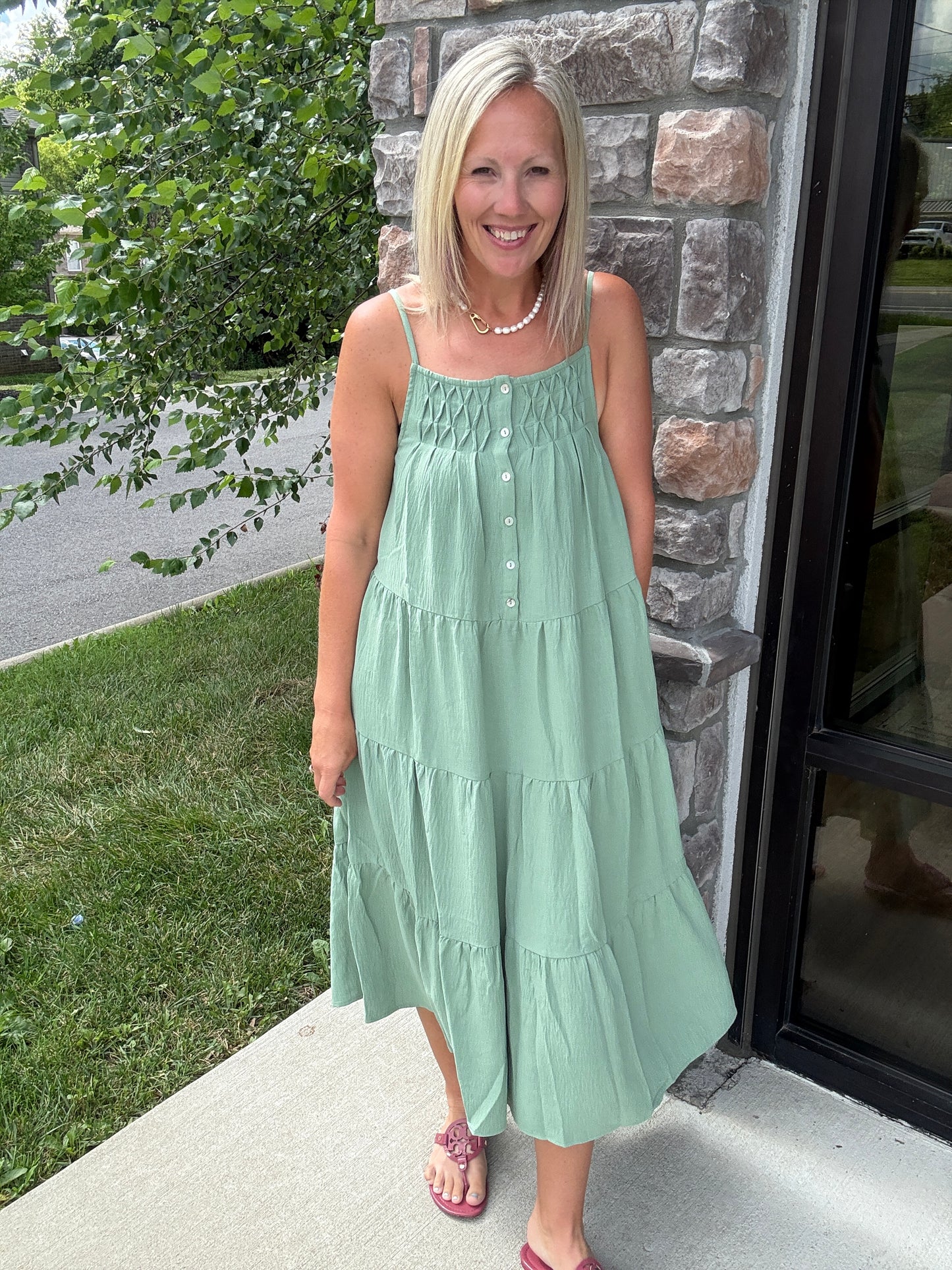 Sage in Bloom Dress