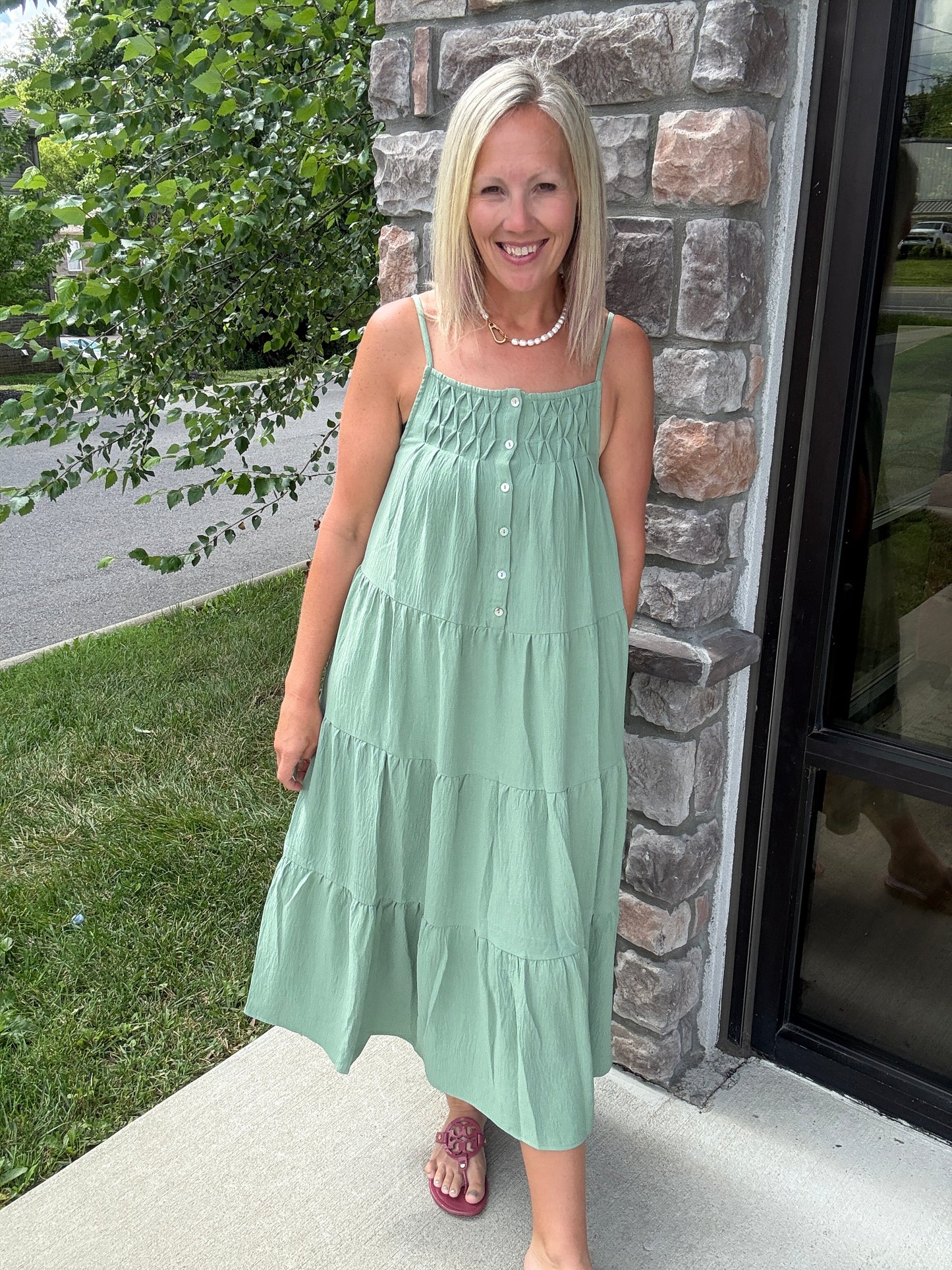 Sage in Bloom Dress