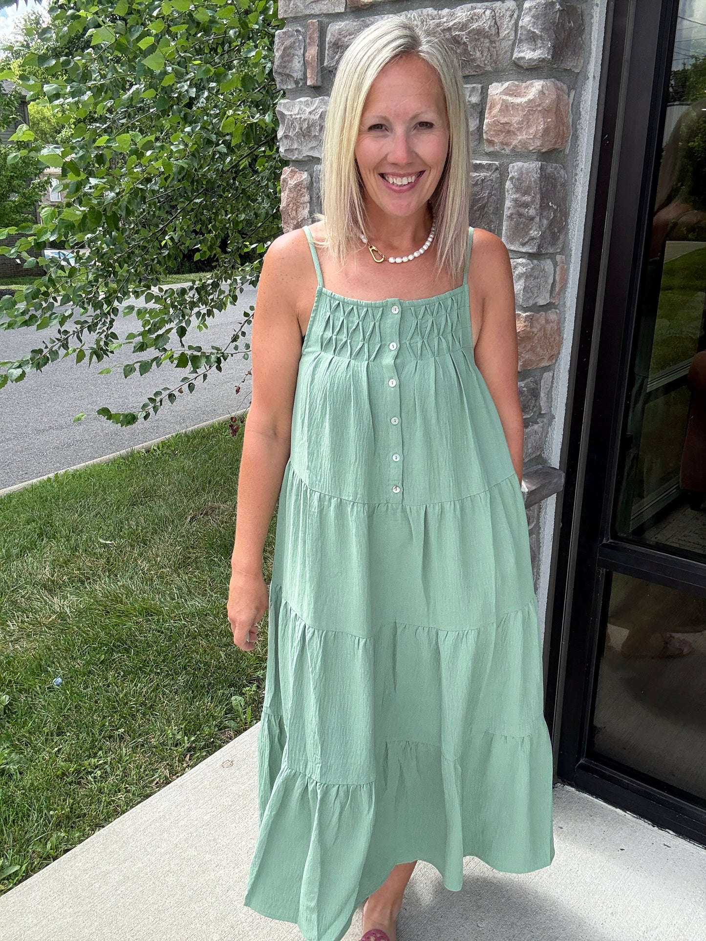 Sage in Bloom Dress