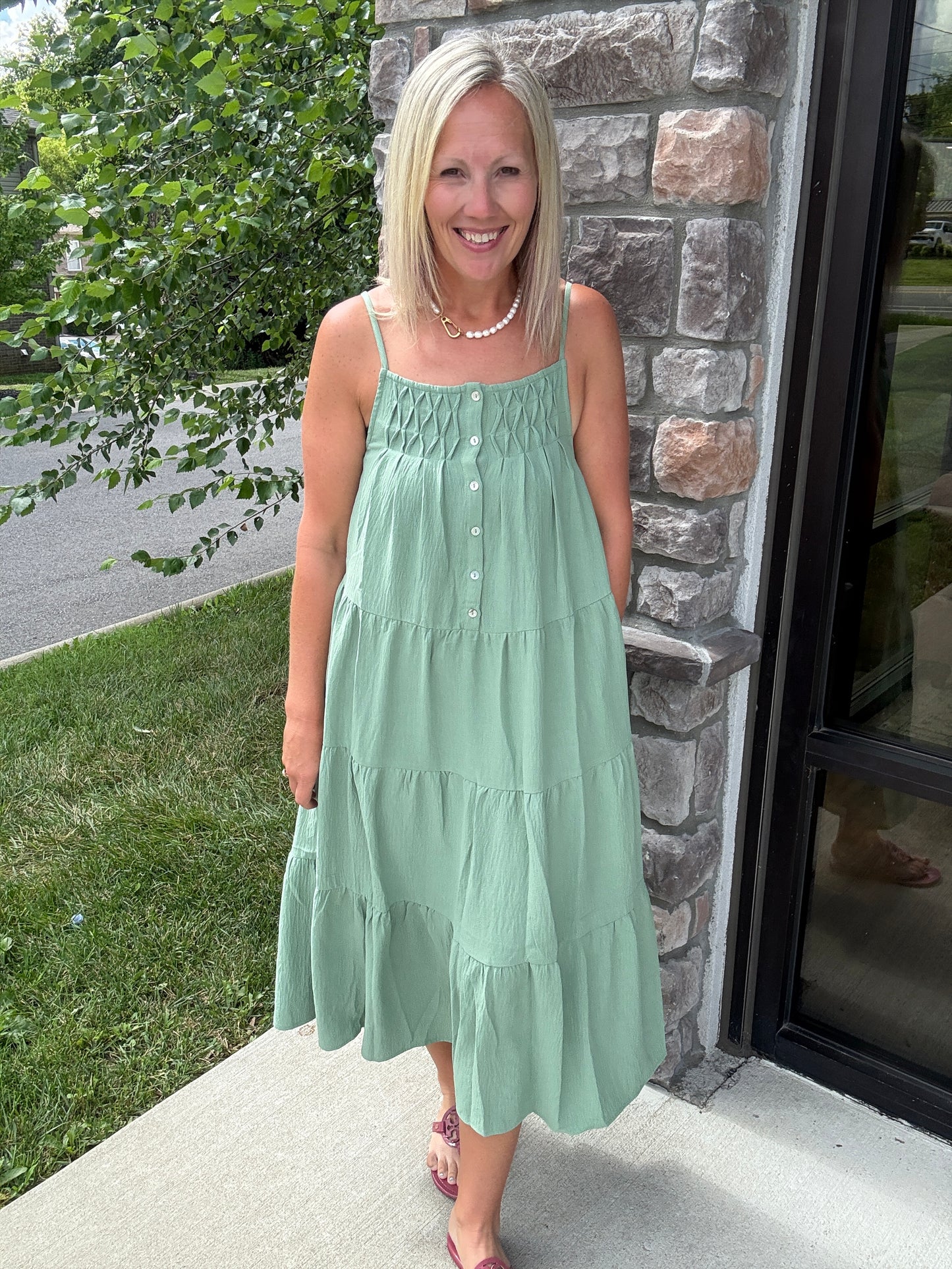 Sage in Bloom Dress