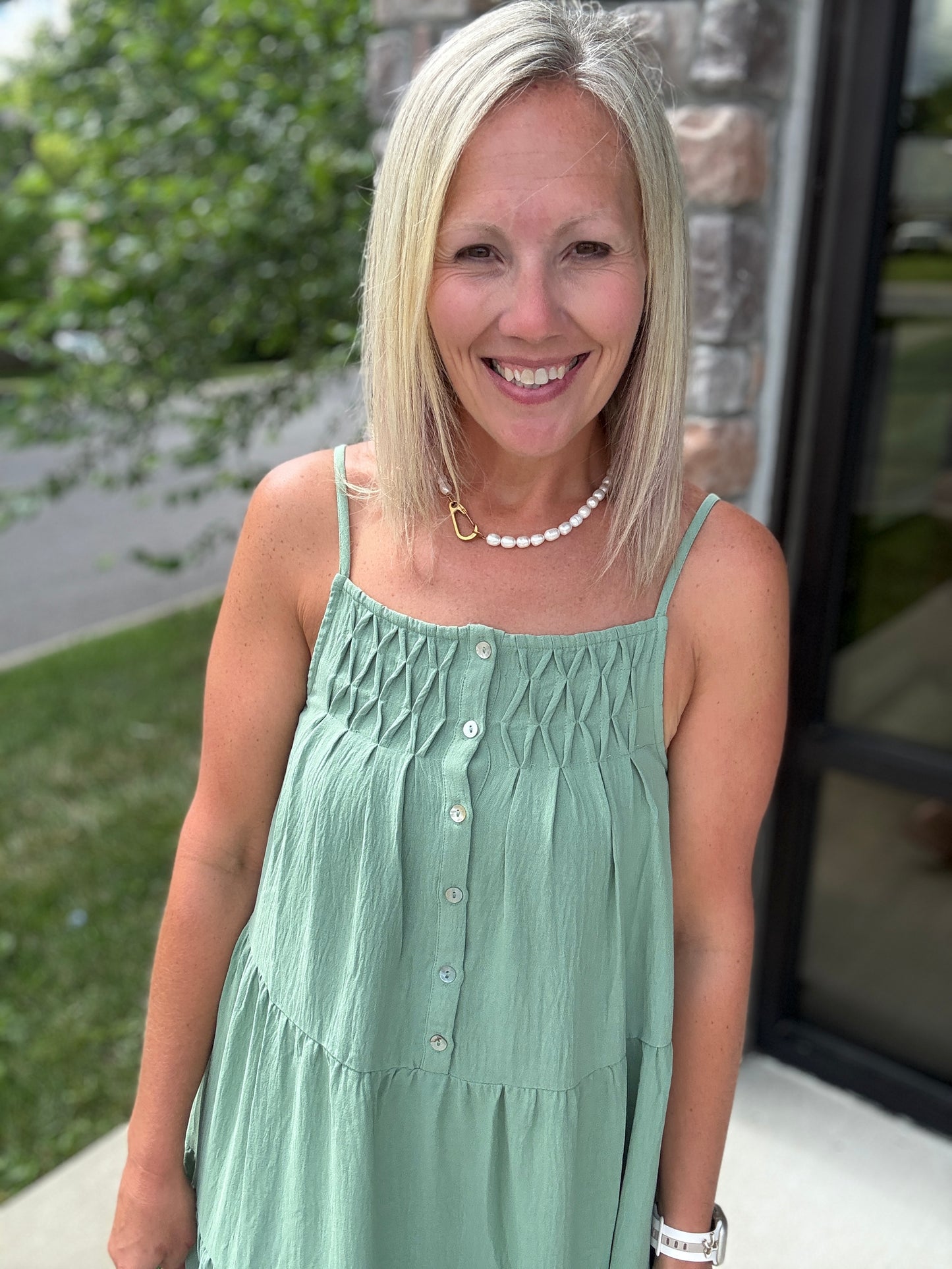 Sage in Bloom Dress