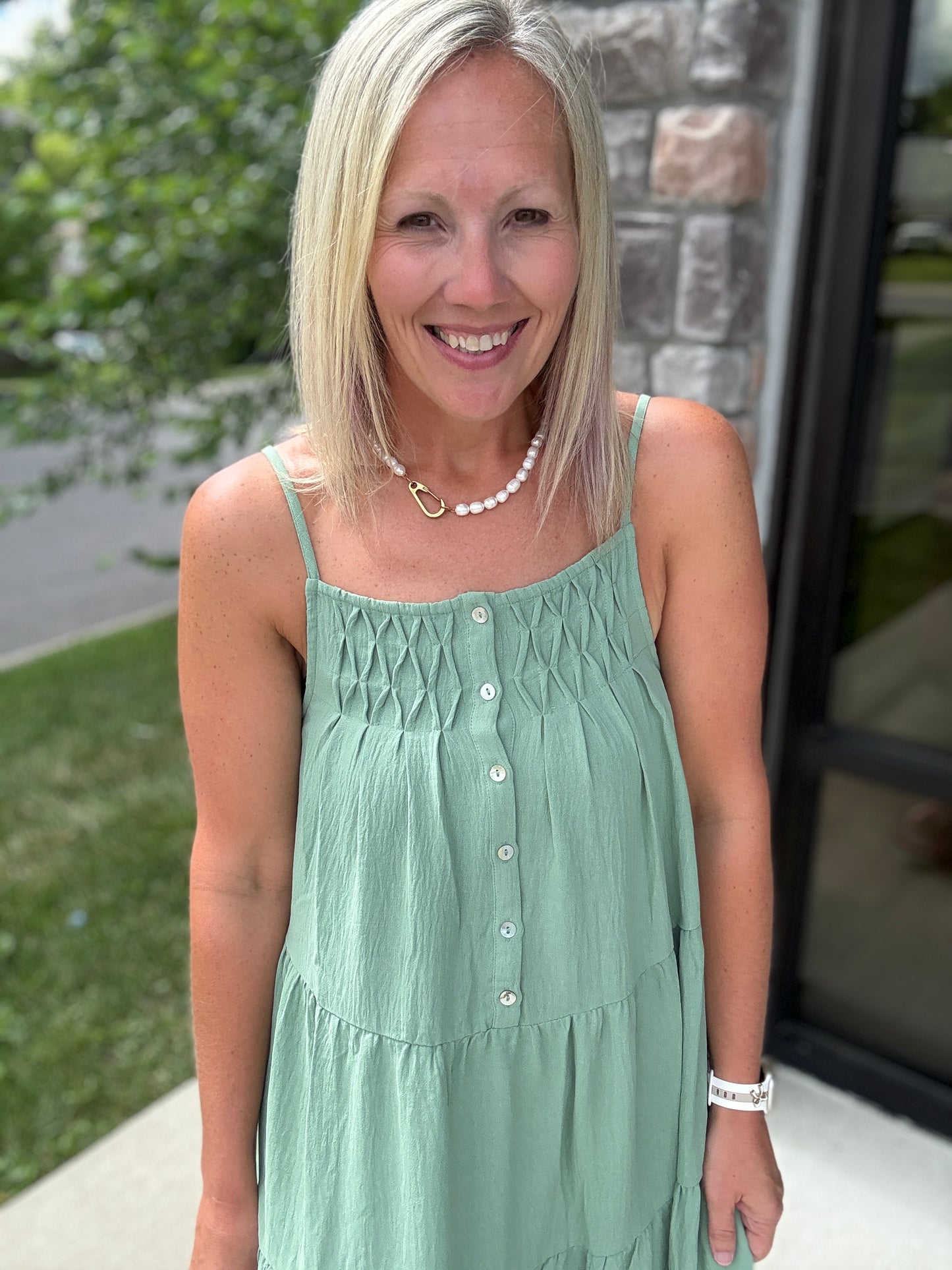 Sage in Bloom Dress
