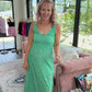 Luciana Striped Dress- Green