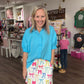 Sutton Button Up Top- Blue
