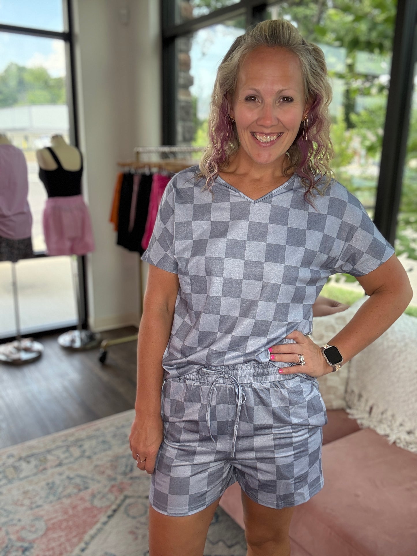 Slate Checkered Set