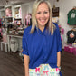 Sutton Button Up Top-Royal