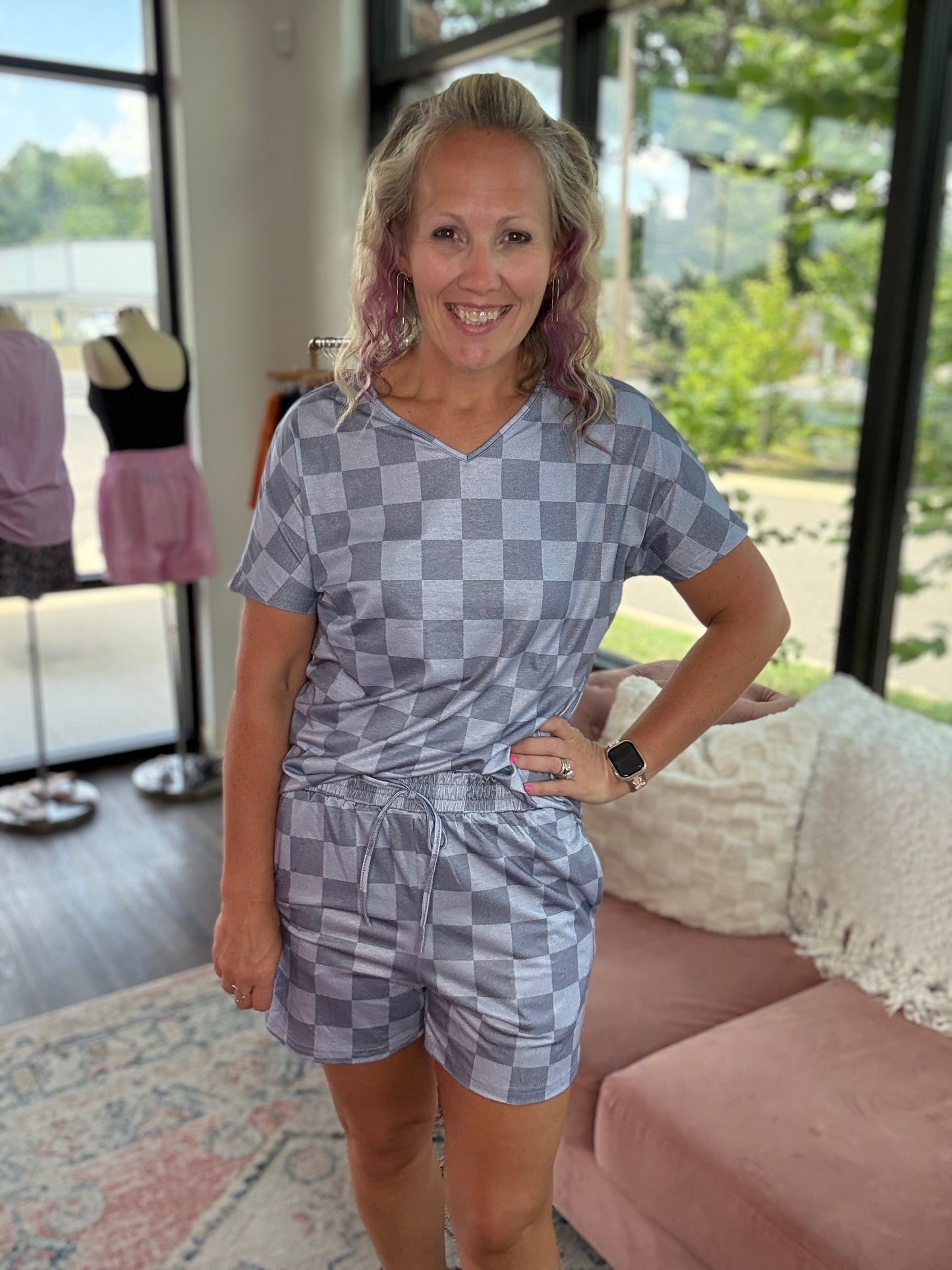 Slate Checkered Set