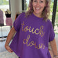 Touch Down Top- Purple & Gold
