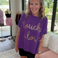Touch Down Top- Purple & Gold