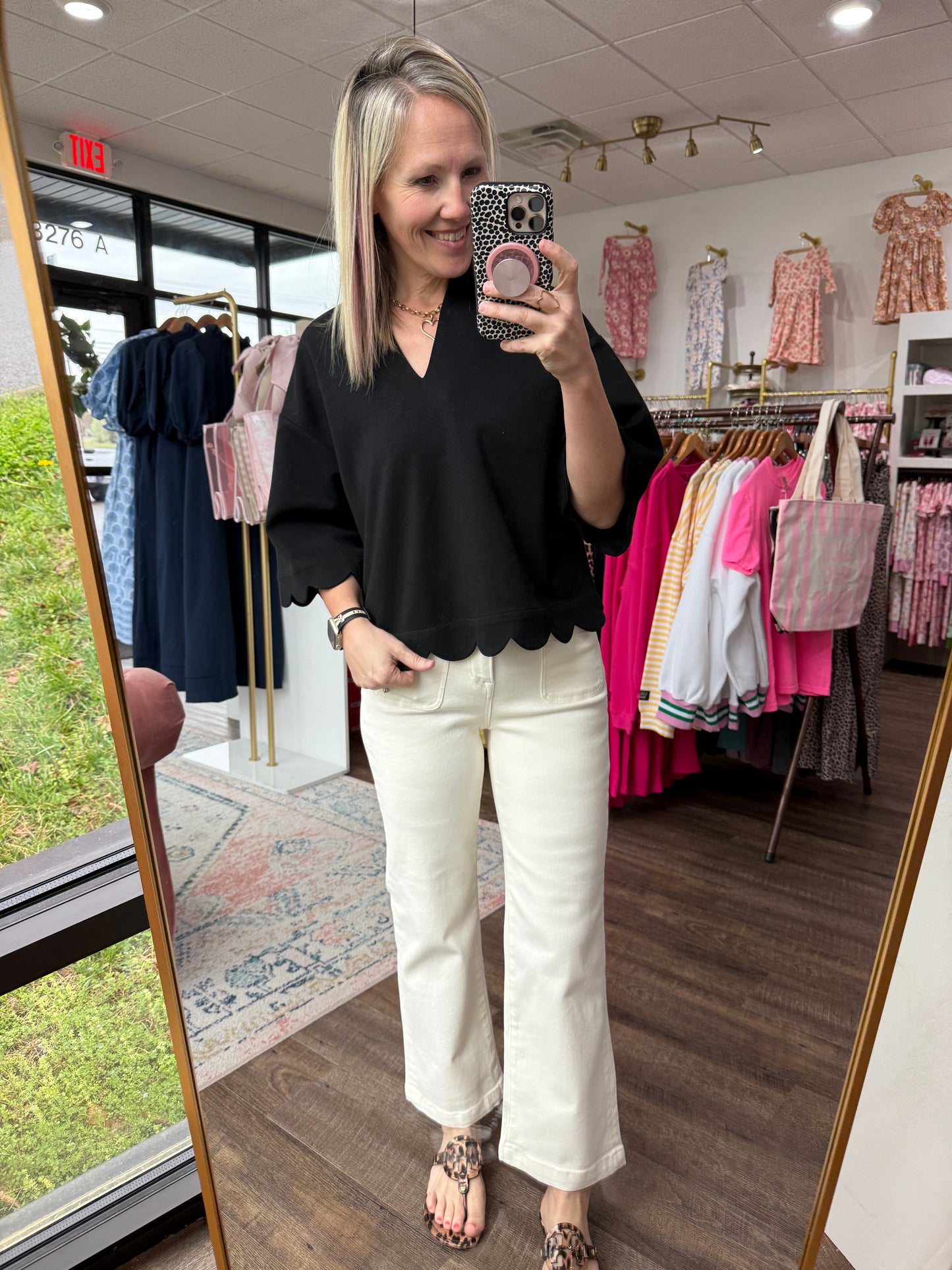 Sweet Cream Cropped Denim