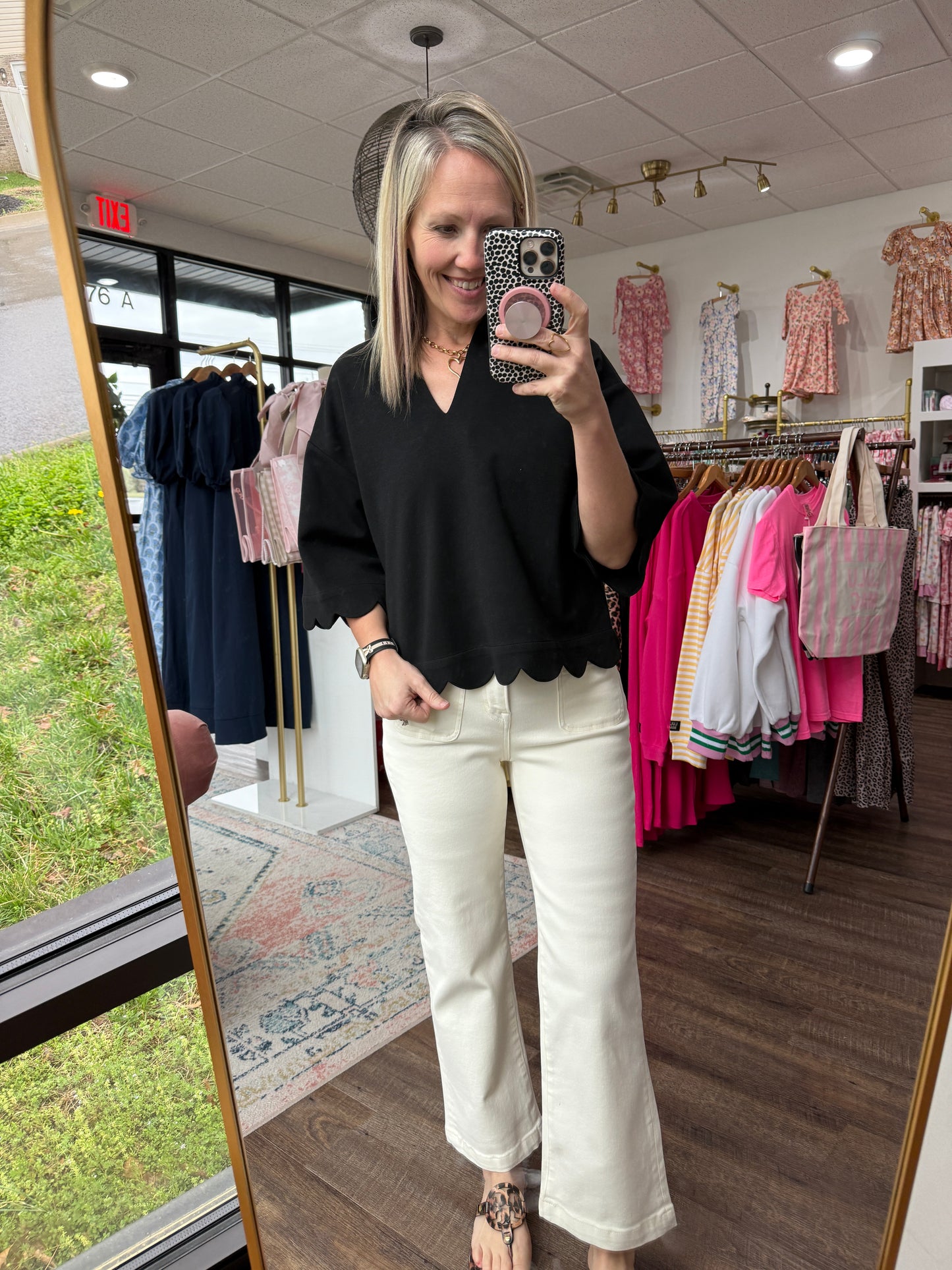 Sweet Cream Cropped Denim