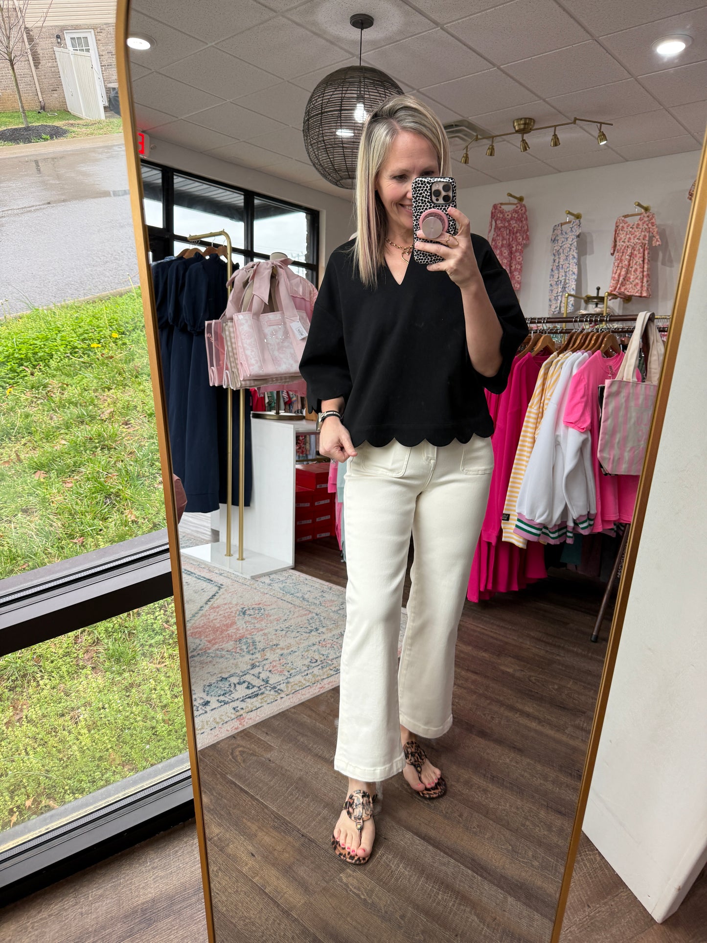 Sweet Cream Cropped Denim