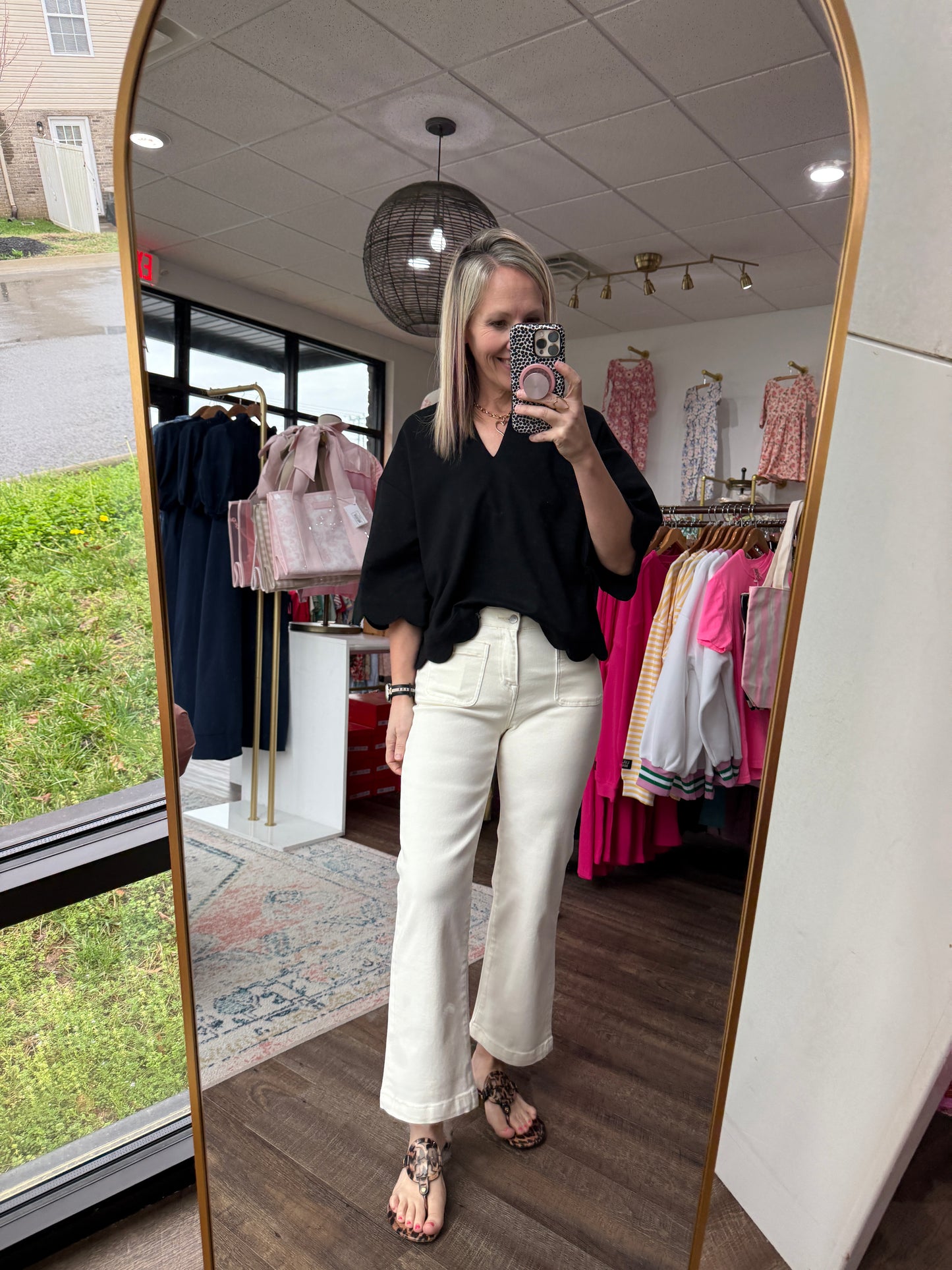 Sweet Cream Cropped Denim