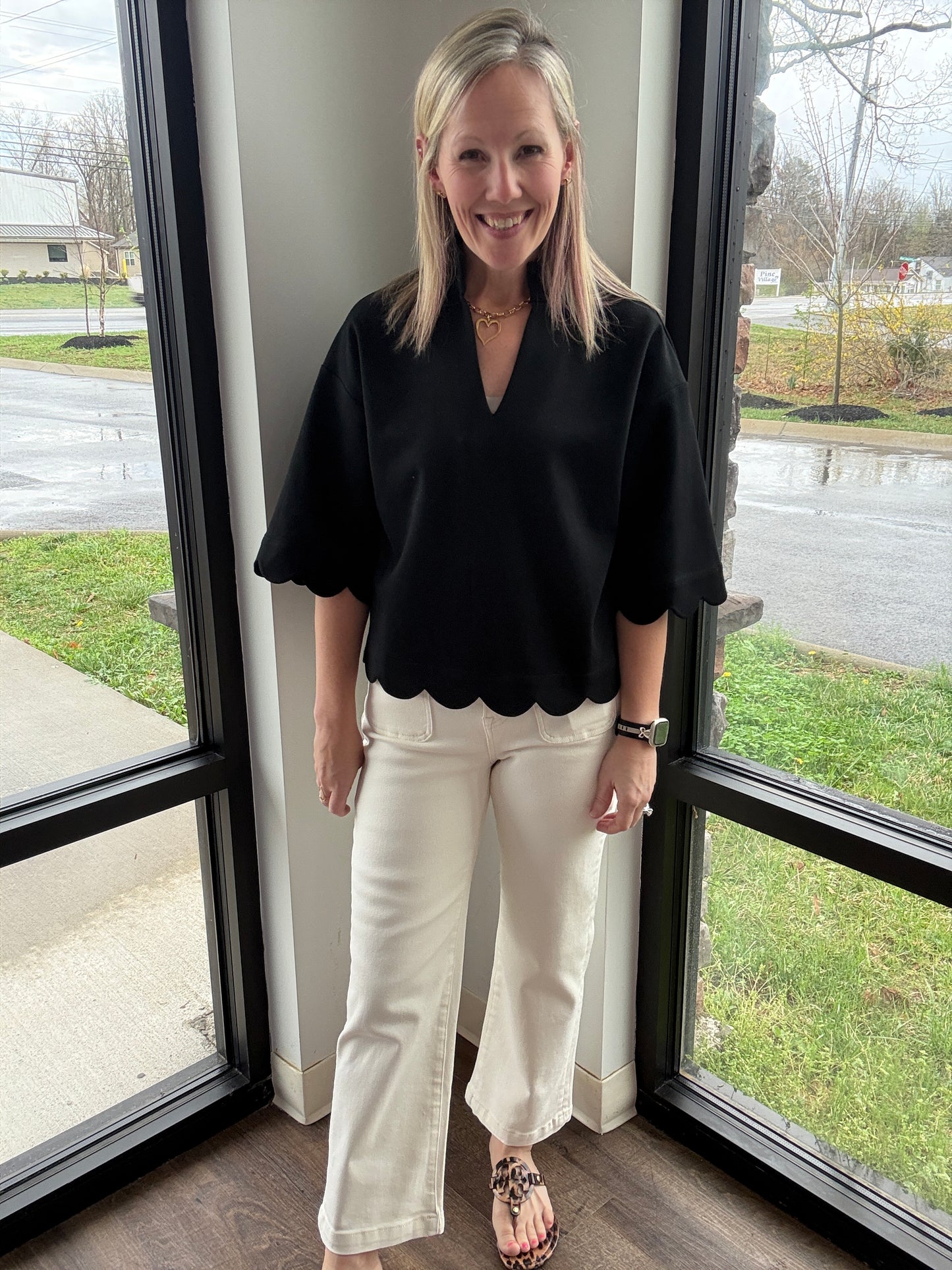 Sweet Cream Cropped Denim