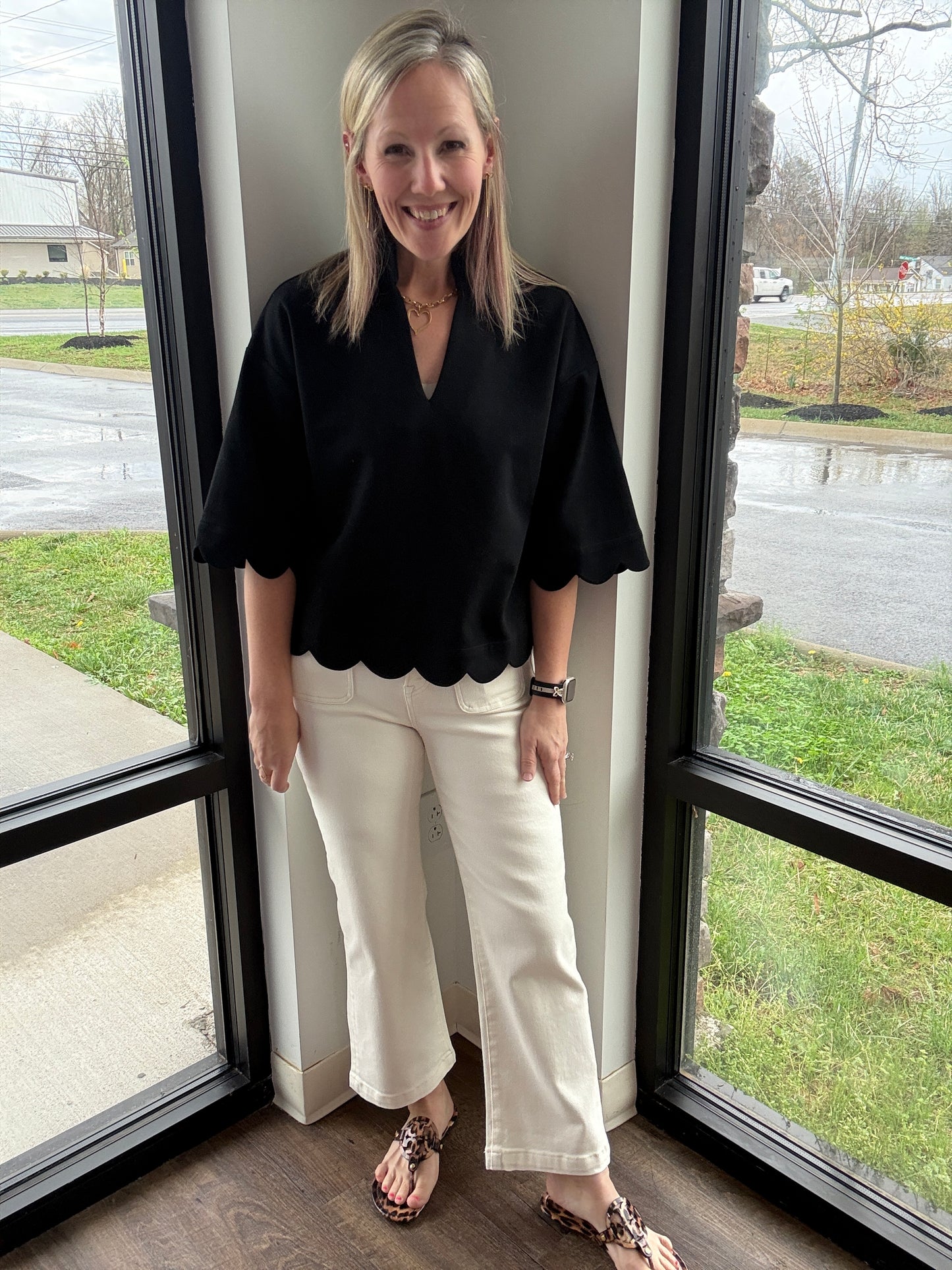 Sweet Cream Cropped Denim