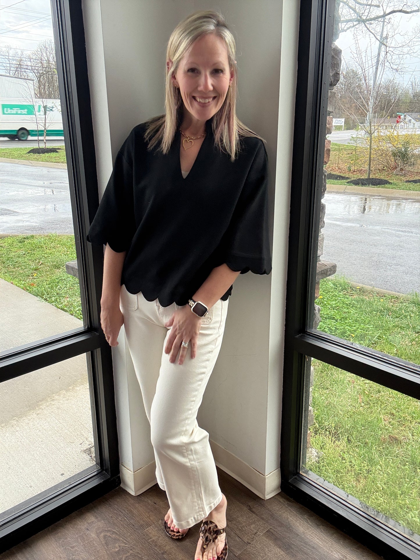 Sweet Cream Cropped Denim