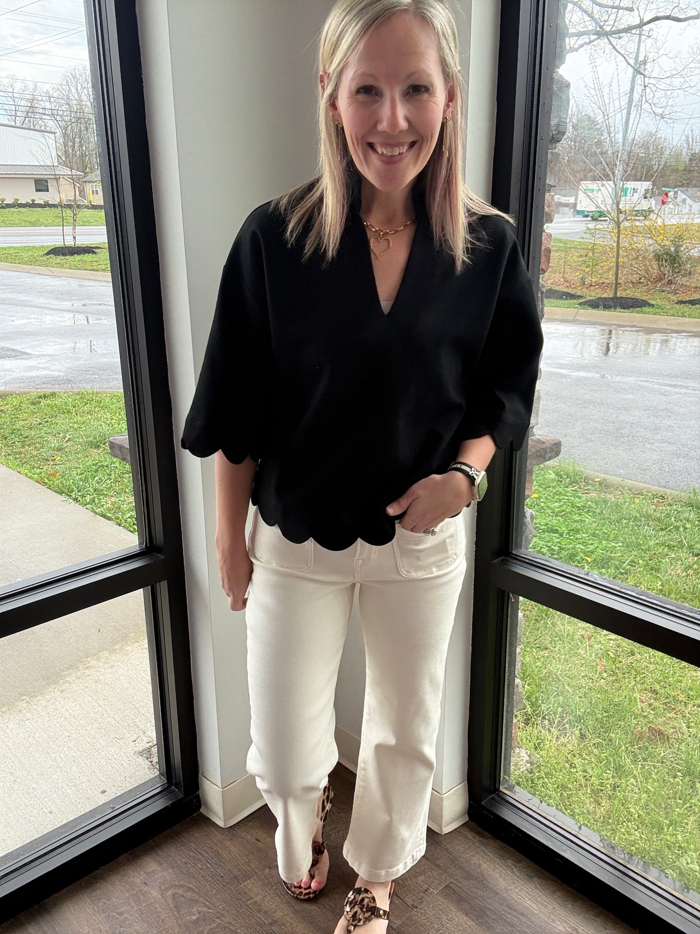 Sweet Cream Cropped Denim