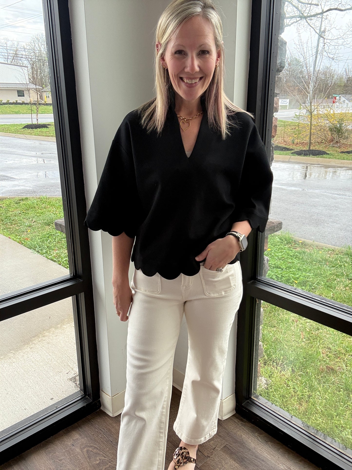 Sweet Cream Cropped Denim