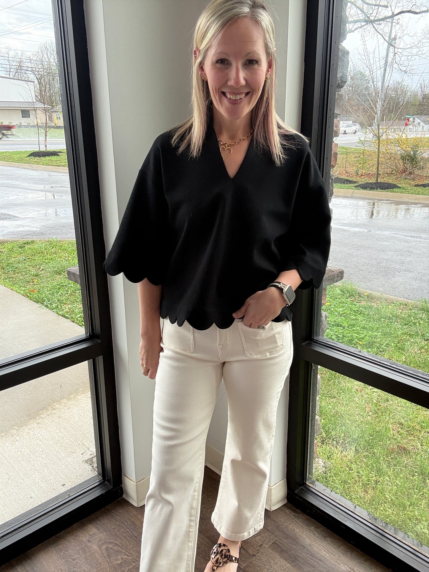 Sweet Cream Cropped Denim