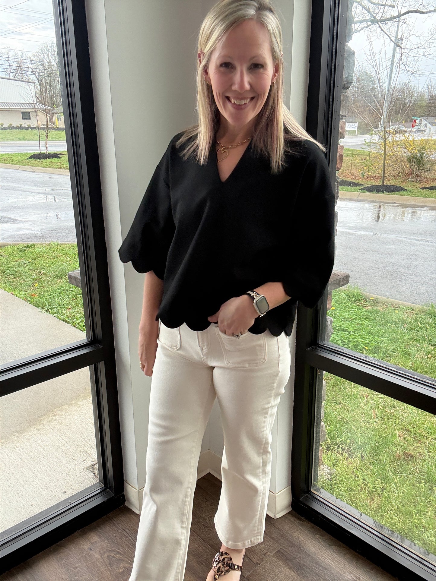 Sweet Cream Cropped Denim