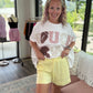 Knit Shorts- Yellow