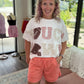 Knit Shorts- Coral